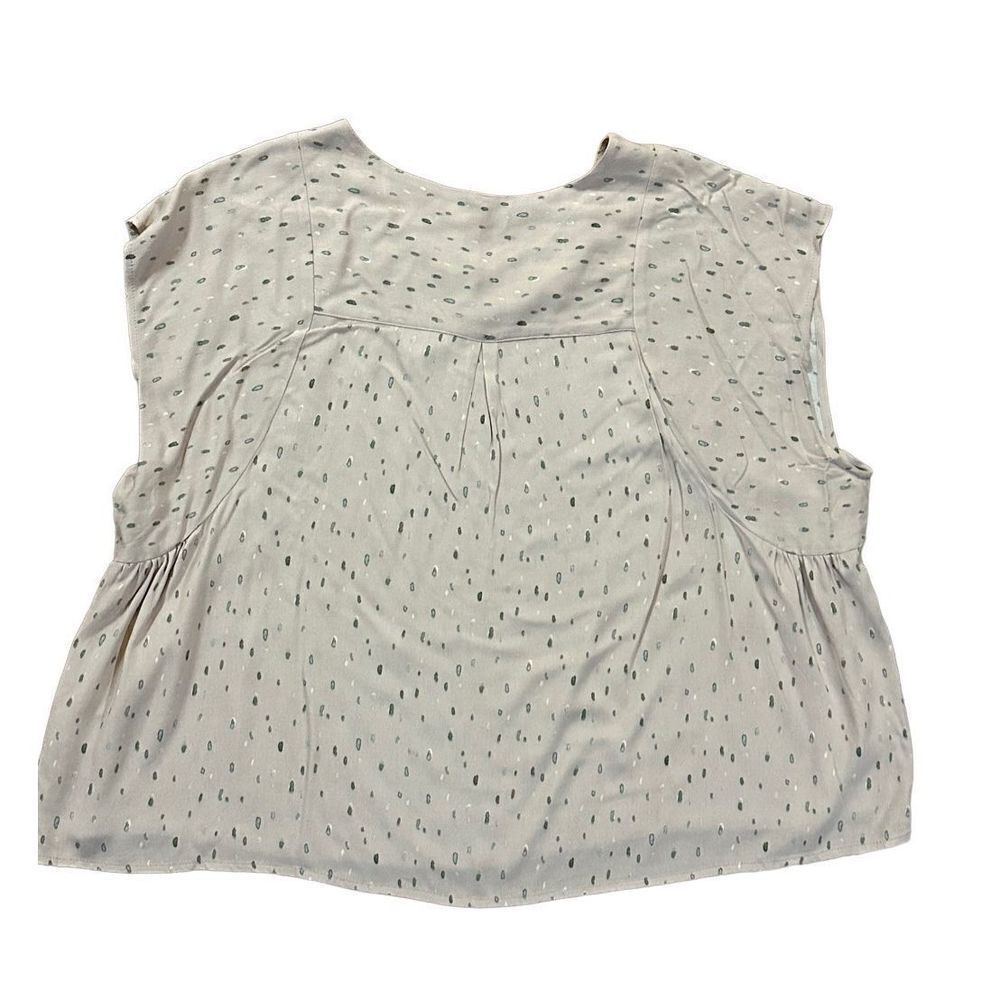 Grade & Gather tan watermark‎ blouse sz small minimalist casual - Picture 2 of 8